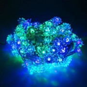 10M 100 LEDS LOTUS STRING FAIRY LIGHT FOR CHRISTMAS PARTY (RGB COLOR)