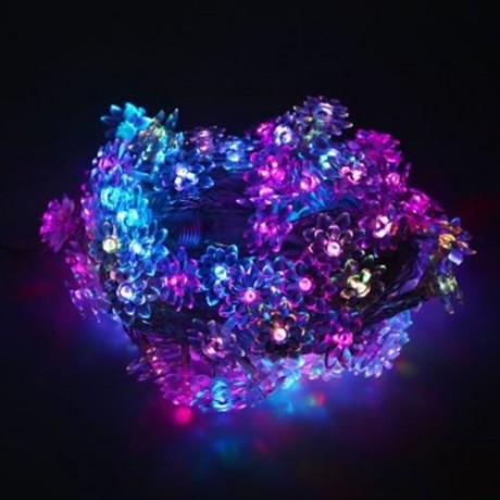 10M 100 LEDS LOTUS STRING FAIRY LIGHT FOR CHRISTMAS PARTY (RGB COLOR)