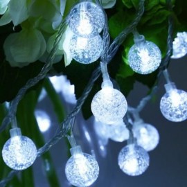 10M 100 LEDS PEBBLE BALL STRING LIGHT FOR CHRISTMAS PARTY (COOL WHITE LIGHT)