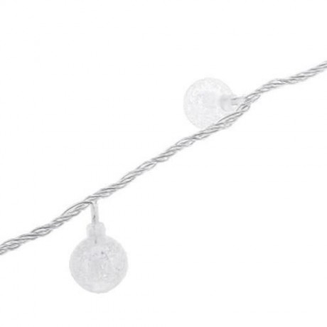 10M 100 LEDS PEBBLE BALL STRING LIGHT FOR CHRISTMAS PARTY (COOL WHITE LIGHT)