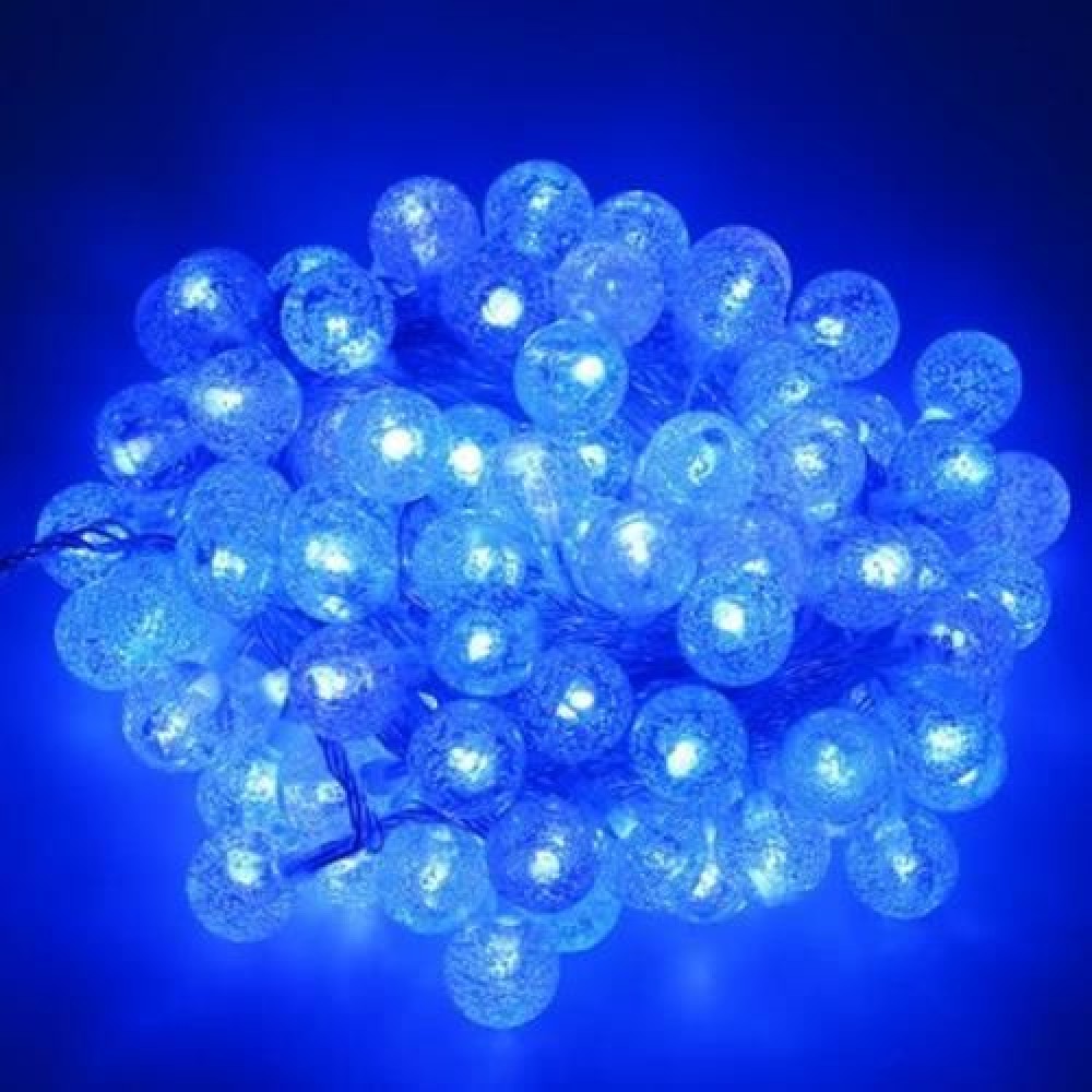 10M 100 LEDS PEBBLE BALL STRING LIGHT FOR CHRISTMAS PARTY (BLUE LIGHT)