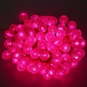 10M 100 LEDS PEBBLE BALL STRING LIGHT FOR CHRISTMAS PARTY (PINK)