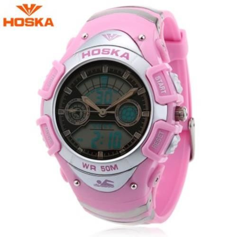 HOSKA HD014B DUAL MOVT CHILDREN SPORT QUARTZ DIGITAL WATCH LUMINOUS DAY CHRONOGRAPH DISPLA HOSKA HD014B DUAL MOVT CHILDREN SPORT QUARTZ DIGITAL WATCH LUMINOUS DAY CHRONOGRAPH DISPLA