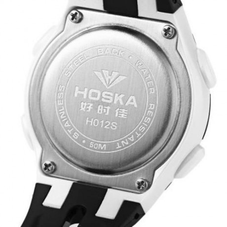 HOSKA H012S DIGITAL CHILDREN SPORT WATCH 5ATM STOPWATCH ALARM BACKLIGHT DATE DAY LED WRIST