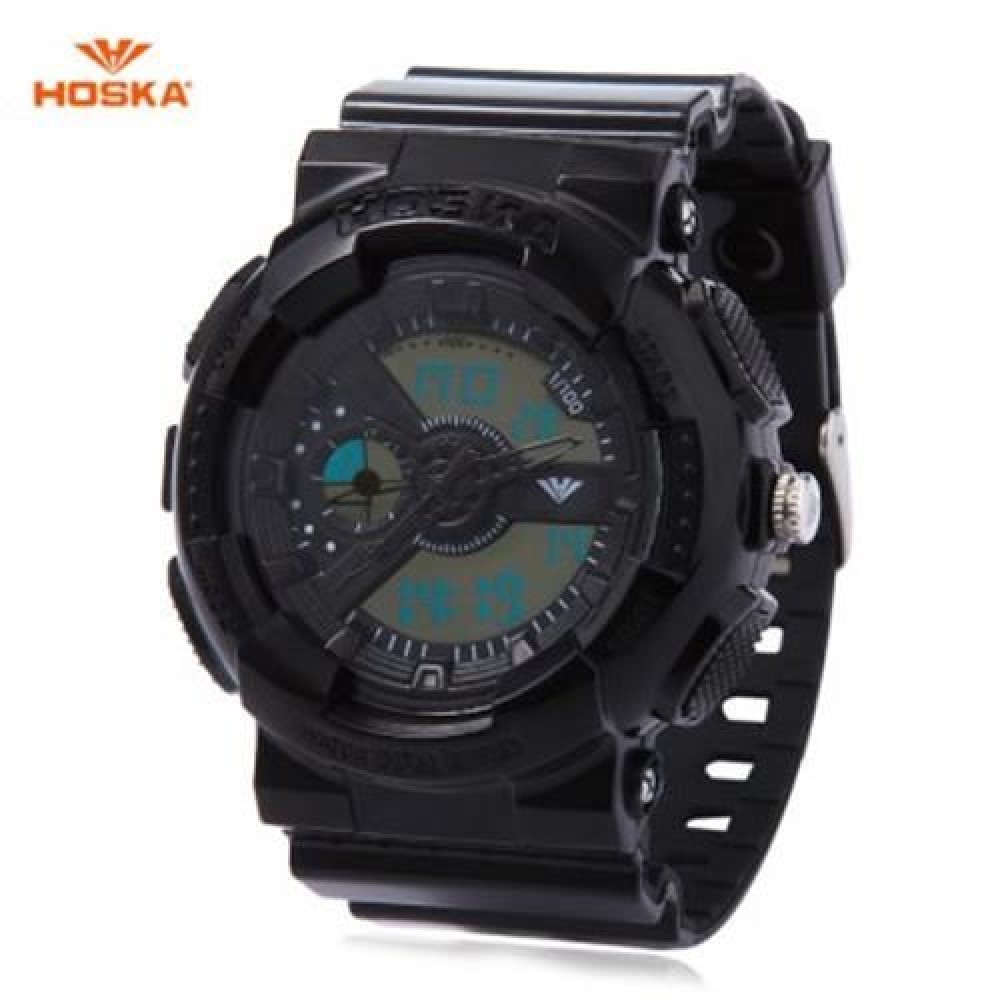 HOSKA HD016B DIGITAL QUARTZ CHILDREN SPORT WATCH 3ATM STOPWATCH ALARM DATE DAY LED WRISTWA HOSKA HD016B DIGITAL QUARTZ CHILDREN SPORT WATCH 3ATM STOPWATCH ALARM DATE DAY LED WRISTWA