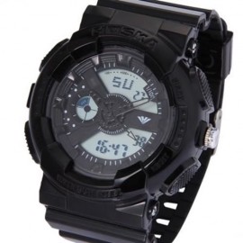 HOSKA HD016B DIGITAL QUARTZ CHILDREN SPORT WATCH 3ATM STOPWATCH ALARM DATE DAY LED WRISTWA