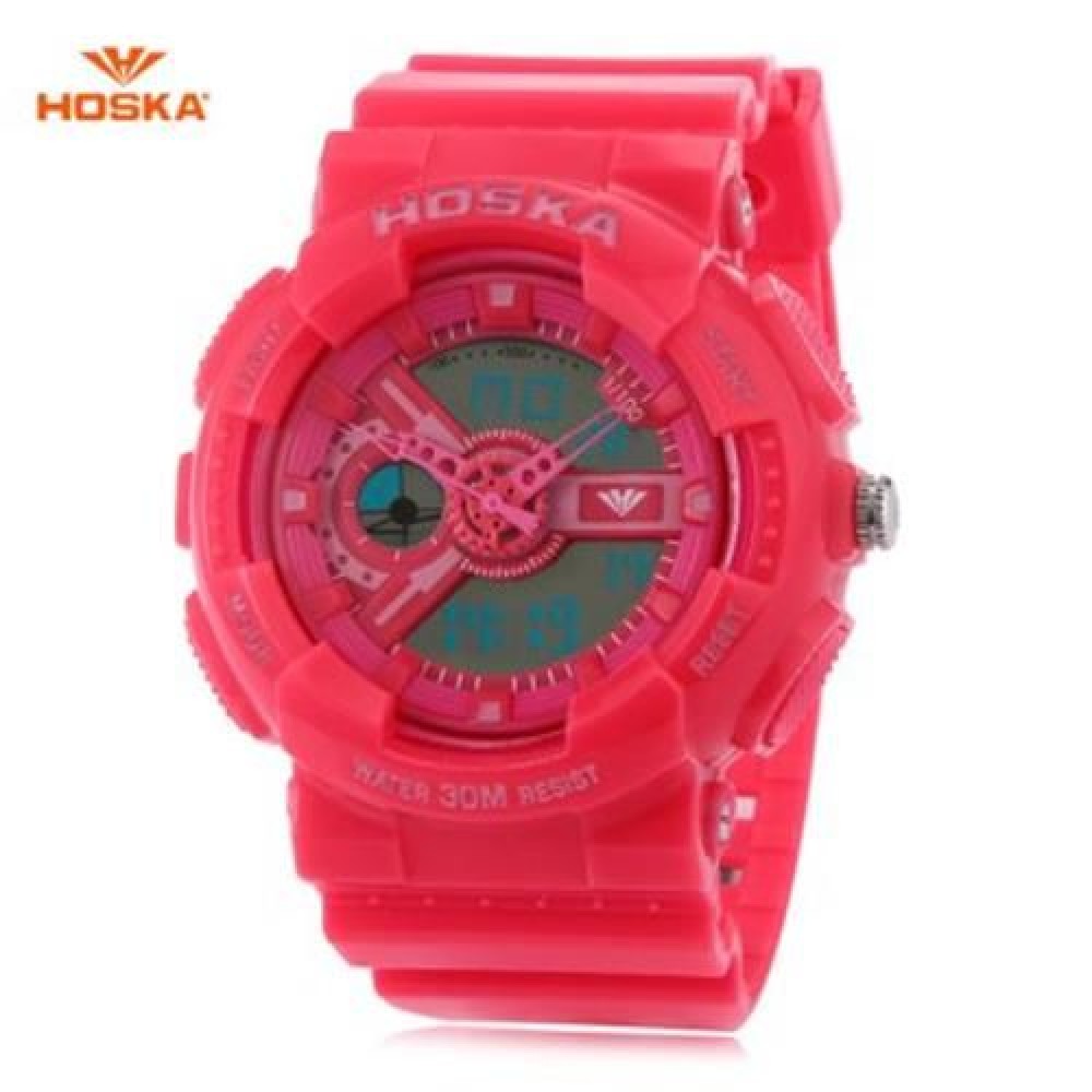 HOSKA HD016B DIGITAL QUARTZ CHILDREN SPORT WATCH 3ATM STOPWATCH ALARM DATE DAY LED WRISTWA HOSKA HD016B DIGITAL QUARTZ CHILDREN SPORT WATCH 3ATM STOPWATCH ALARM DATE DAY LED WRISTWA