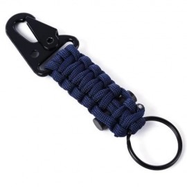 KEY HOOK WEBBING BUCKLE HANGING BELT CARABINER WITH FIRESTONE (DEEP BLUE)