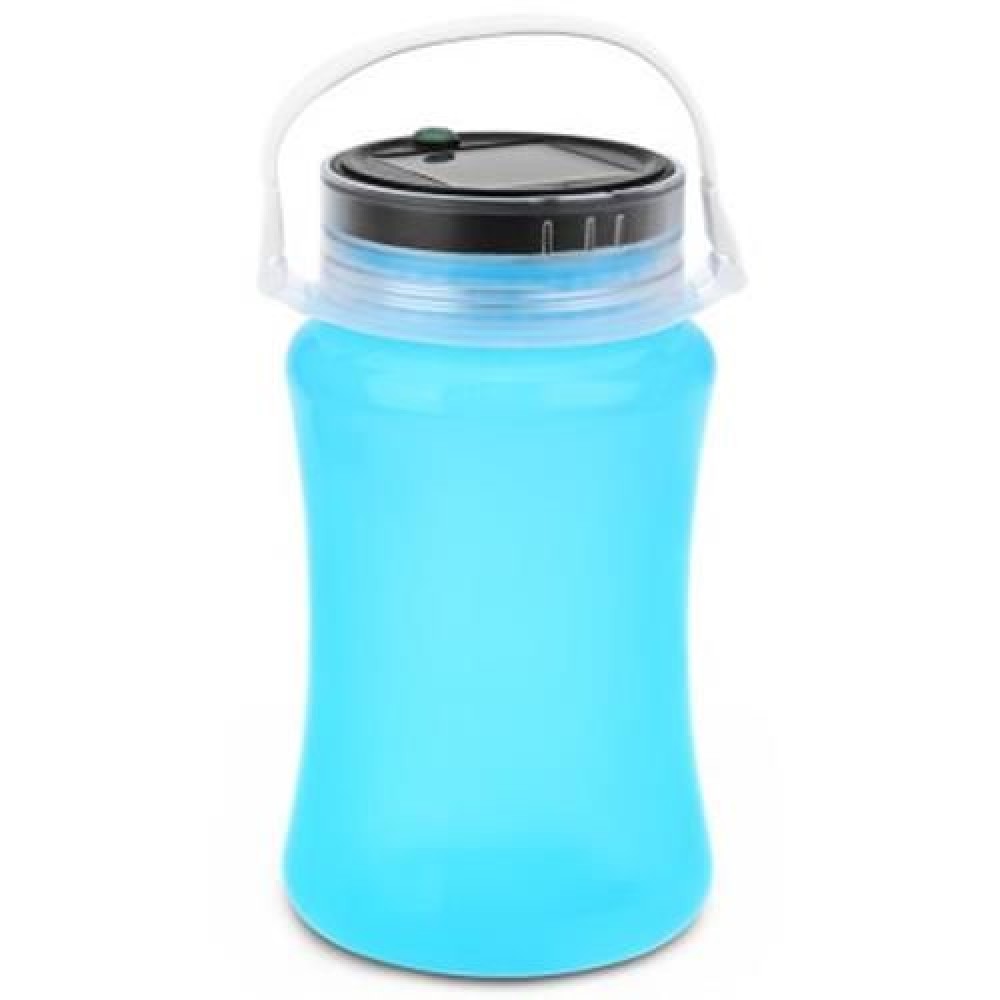 OUTDOOR SOLAR POWERED SILICONE BOTTLE LED CAMPING LANTERN WATERPROOF FOLDING LAMP (LIGHT B