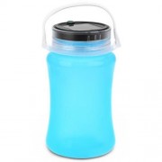 OUTDOOR SOLAR POWERED SILICONE BOTTLE LED CAMPING LANTERN WATERPROOF FOLDING LAMP (LIGHT B