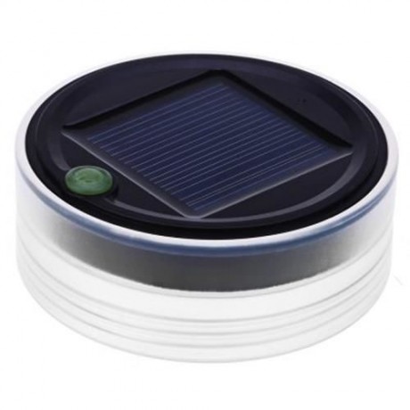 OUTDOOR SOLAR POWERED SILICONE BOTTLE LED CAMPING LANTERN WATERPROOF FOLDING LAMP (WHITE)