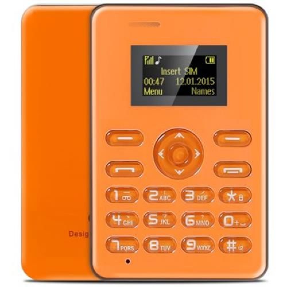 AIEK Q3 1.0 INCH CARD PHONE BLUETOOTH FM MP3 PLAYBACK AUDIO PLAYER CALENDER ALARM CALCULAT
