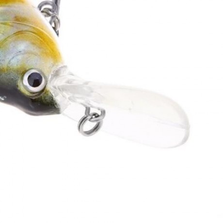 HS - 005 MINNOW SIX SECTIONS ARTIFICIAL FISHING BAIT BIONIC LURE WITH HOOK (COLORMIX)