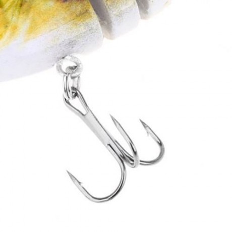 HS - 005 MINNOW SIX SECTIONS ARTIFICIAL FISHING BAIT BIONIC LURE WITH HOOK (COLORMIX)
