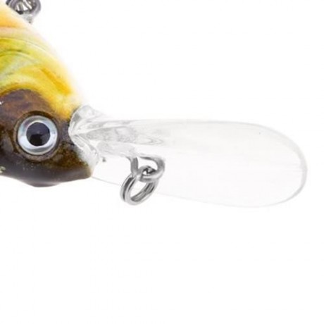 HS - 005 MINNOW SIX SECTIONS ARTIFICIAL FISHING BAIT BIONIC LURE WITH HOOK (COLORMIX)