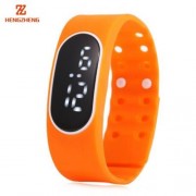 HENGZHENG DIGITAL WATCH DATE DISPLAY LED WRISTWATCH WITH TWO REPLACEABLE DIAL (ORANGE)