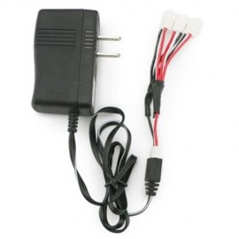 3 X 7.4V 700MAH BATTERY   US PLUG CHARGER SET ACCESSORY FOR MJX X600 MULTICOPTER (COLORMIX