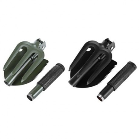 CLEYE OUTDOOR ENTRENCHING FOLDING TOOL MILITARY SPADE TROWEL RAKE SHOVEL (GREEN)