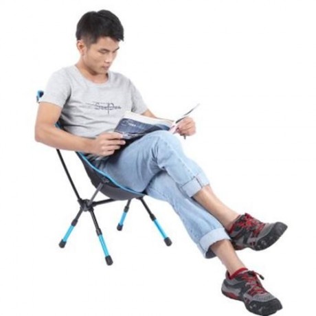 HEIGHTENED CHAIR SEAT FOLDABLE STOOL OUTDOOR EQUIPMENT (AZURE)
