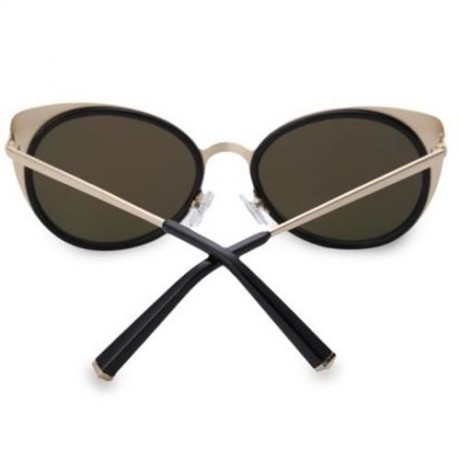 VINTAGE UNISEX CAT EAR DESIGN FROG MIRROR COLOR COATED SUNGLASSES (#3)