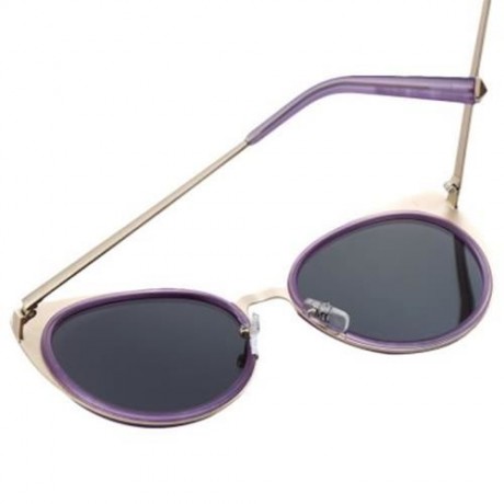 VINTAGE UNISEX CAT EAR DESIGN FROG MIRROR COLOR COATED SUNGLASSES (#8)