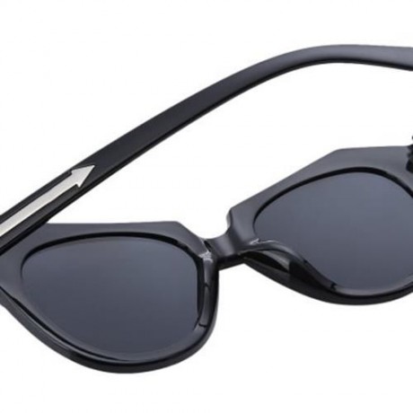 VINTAGE UNISEX COLOR COATED CAT EAR ARROW DESIGN UV PROTECTION SUNGLASSES (#3)