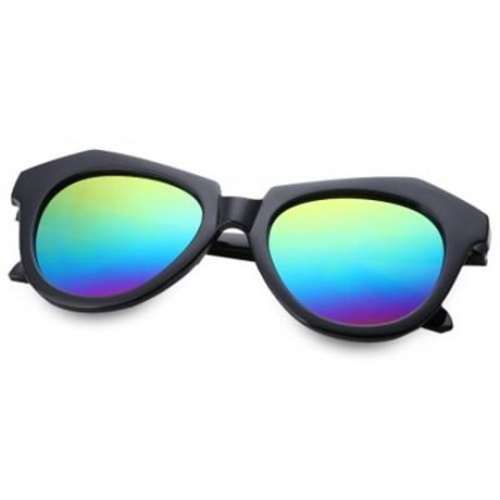 VINTAGE UNISEX COLOR COATED CAT EAR ARROW DESIGN UV PROTECTION SUNGLASSES (#7)