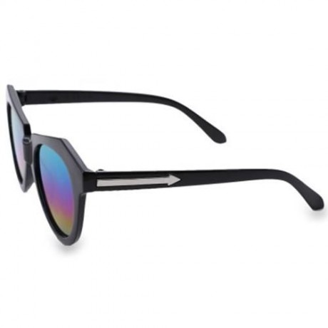 VINTAGE UNISEX COLOR COATED CAT EAR ARROW DESIGN UV PROTECTION SUNGLASSES (#7)