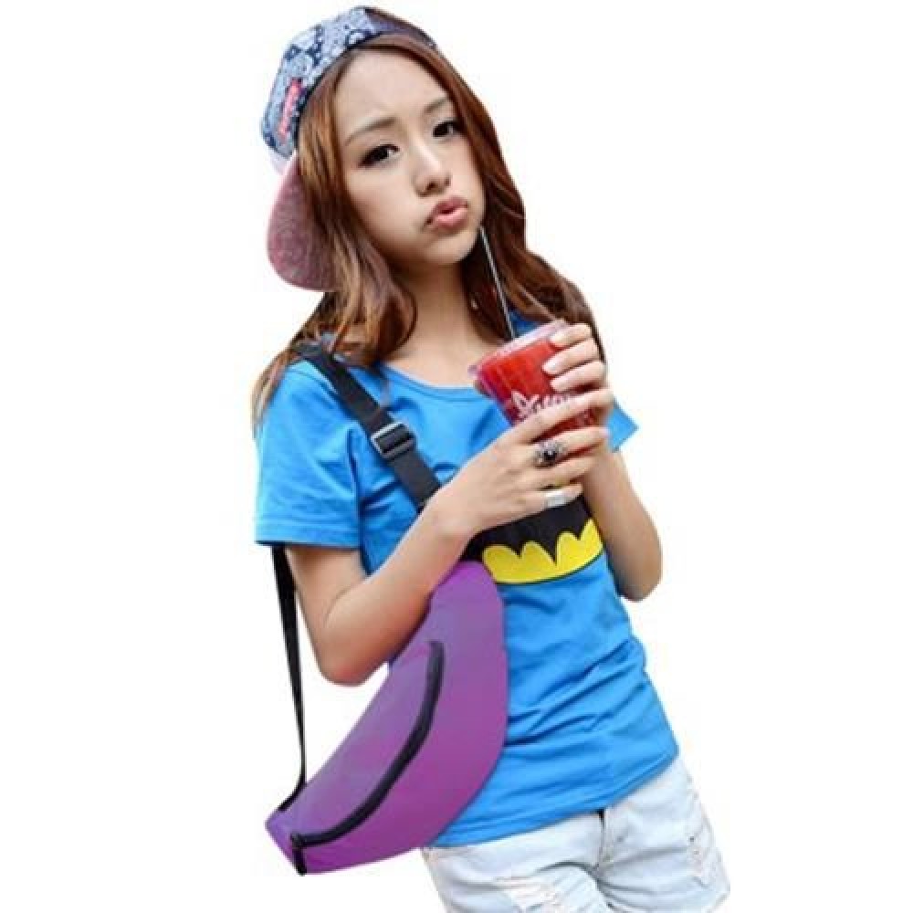 WATER RESISTANT FAKE SYNTHETIC RUBBER SHOULDER MESSENGER CHEST WAIST BAG FOR UNISEX (DEEP 