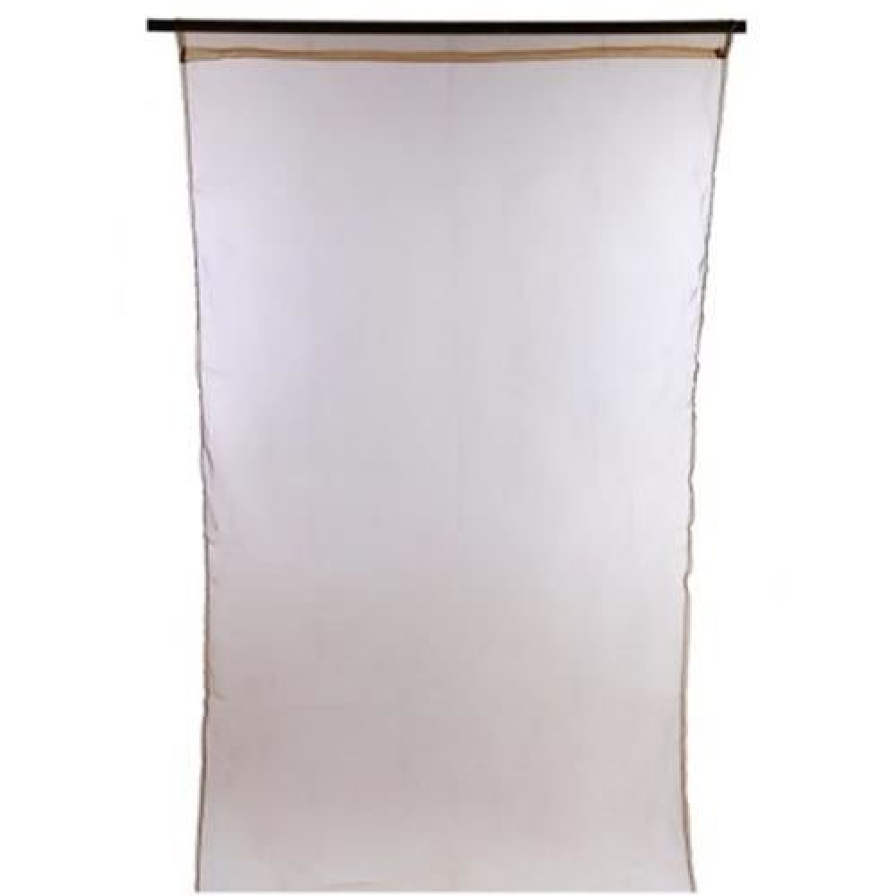 1 X 2M PURE COLOR SHEER VOILE WALL ROOM DIVIDER WINDOW CURTAIN (COFFEE)