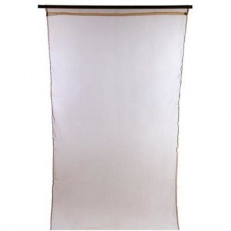 1 X 2M PURE COLOR SHEER VOILE WALL ROOM DIVIDER WINDOW CURTAIN (COFFEE)