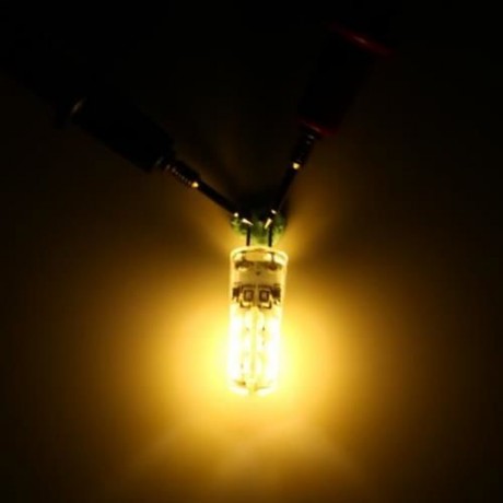 LIGHTME 10PCS G4 DC12V 1.5W SMD 3014 LED DIMMABLE BULB WITH 24 LEDS (WARM WHITE LIGHT)