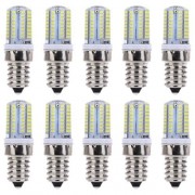 LIGHTME 10PCS AC 220V 3W E14 SMD 3014 LED CORN BULB WITH 64 LEDS (COOL WHITE LIGHT)