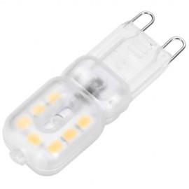 LIGHTME 10PCS AC 220V 2W G9 SMD 2835 LED LAMP WITH 14 LEDS (WARM WHITE LIGHT)