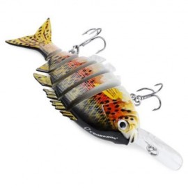 PROBEROS 10CM 6 PART LONG LIP WEEVER SHAPE CRANKBAIT HOOK LURE FISHING BAIT FOR OUTDOOR AC