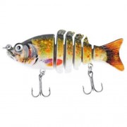 PROBEROS 9CM 6 PART FRESH WATER WEEVER SHAPE CRANKBAIT HOOK FISHING BAIT FOR OUTDOOR ACTIV