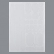 SIMPLE FRAME CHAINSTAY PROTECTOR BIKE STICKERS (WHITE)