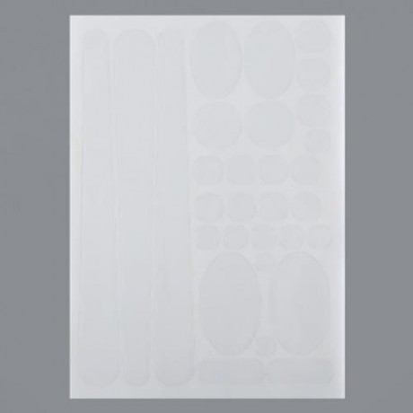 SIMPLE FRAME CHAINSTAY PROTECTOR BIKE STICKERS (WHITE)