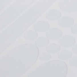 SIMPLE FRAME CHAINSTAY PROTECTOR BIKE STICKERS (WHITE)
