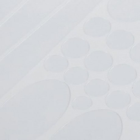 SIMPLE FRAME CHAINSTAY PROTECTOR BIKE STICKERS (WHITE)