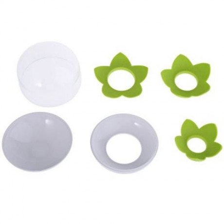 LOTUS COTTONBUDS BOX TOOTHPICKS HOLDER STAND WITH TRANSPARENT COVER (GREEN)