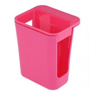 SUCKED TYPE PLASTIC KITCHEN SPONGE HOLDER SINK ORGANIZER HANGING STRAINER QUICK DRY SHELF 
