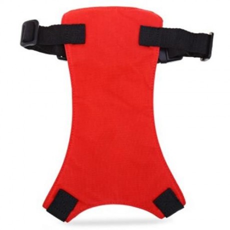 PET VEHICLE SAFETY SEAT BELT ADJUSTABLE DOG LEASH COLLAR CHEST HARNESS (RED)