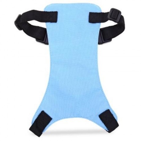 PET VEHICLE SAFETY SEAT BELT ADJUSTABLE DOG LEASH COLLAR CHEST HARNESS (BLUE)