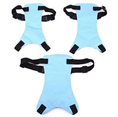 PET VEHICLE SAFETY SEAT BELT ADJUSTABLE DOG LEASH COLLAR CHEST HARNESS (BLUE)