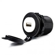 C938 5V 2.1A SINGLE USB VEHICLE POWER PLUG BLUE WORK LIGHT WATER RESISTANT MOTORCYCLE SOCK
