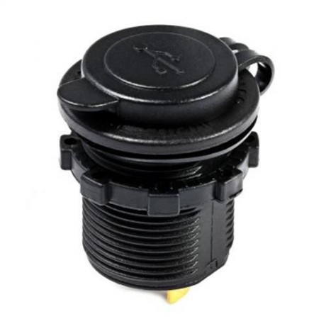 C938 5V 2.1A SINGLE USB VEHICLE POWER PLUG BLUE WORK LIGHT WATER RESISTANT MOTORCYCLE SOCK