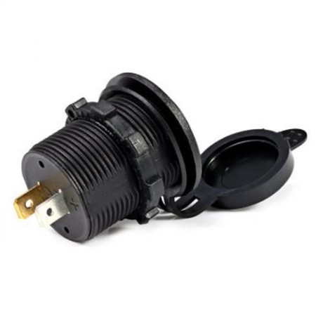 C939 5V 2.1A SINGLE USB VEHICLE POWER PLUG BLUE WORK LIGHT WATER RESISTANT MOTORCYCLE SOCK