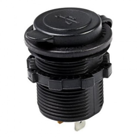 C939 5V 2.1A SINGLE USB VEHICLE POWER PLUG BLUE WORK LIGHT WATER RESISTANT MOTORCYCLE SOCK