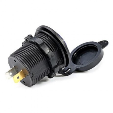 C941 5V 4.2A DOUBLE USB VEHICLE POWER PLUG BLUE WORK LIGHT WATER RESISTANT MOTORCYCLE SOCK